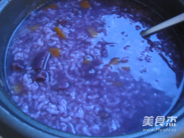 Coconut Purple Sweet Potato Congee recipe