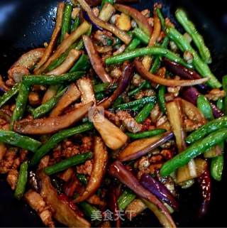 Roasted Beans with Diced Pork recipe