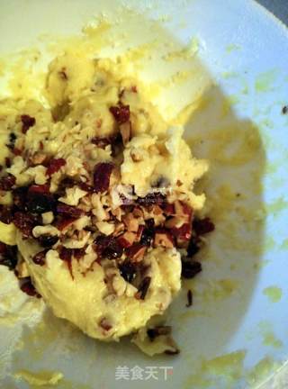 Cranberry Red Date Walnut Cookies recipe