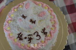 Coconut Cream Bunny Birthday Cake recipe