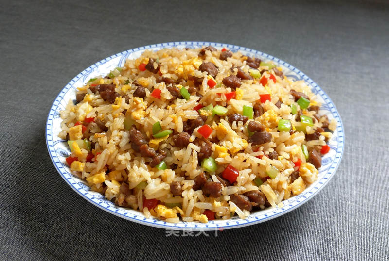 Black Pepper Beef Egg Fried Rice recipe