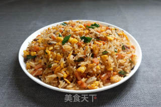 Laoganma Ham and Egg Fried Rice recipe