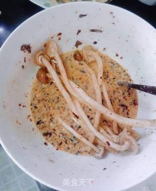 Homemade Snacks-tempura Tea Tree Mushroom recipe