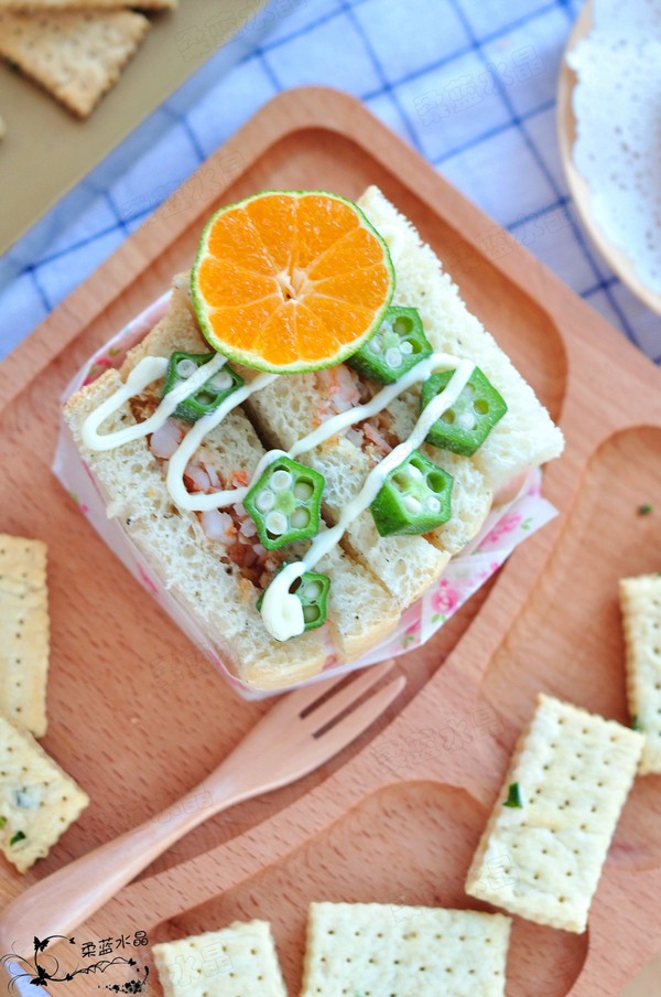 Shrimp and Eel Sandwich recipe