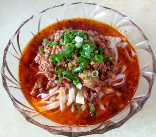 Hand-made Noodles with Spicy Miso Noodles and Pea Noodles recipe