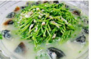 The Heat-clearing Fire-fighting Dish for Mothers to Lower The Fire ---- Pea Sprouts in Soup recipe