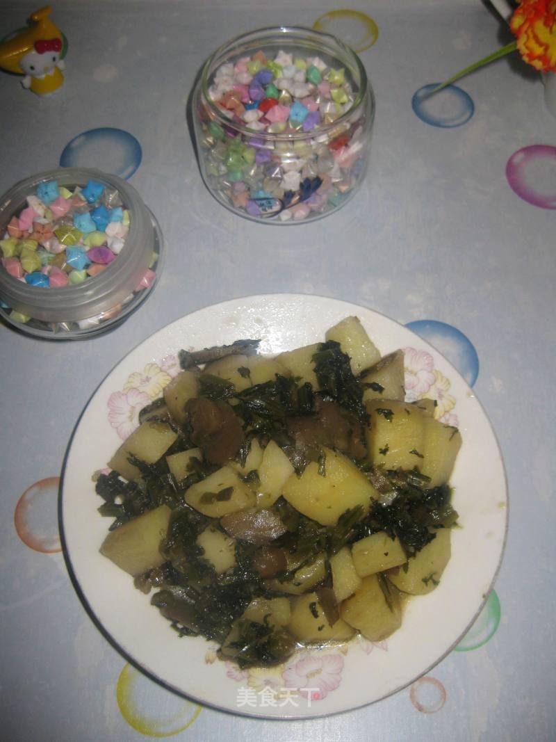 Stewed Potatoes with Salty Mustard recipe
