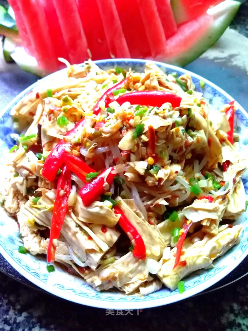 Mung Bean Sprouts Mixed with Yuba recipe