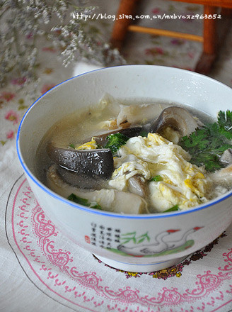 Mushroom Egg Soup recipe