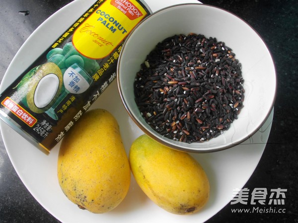 Mango Black Glutinous Rice Syrup recipe