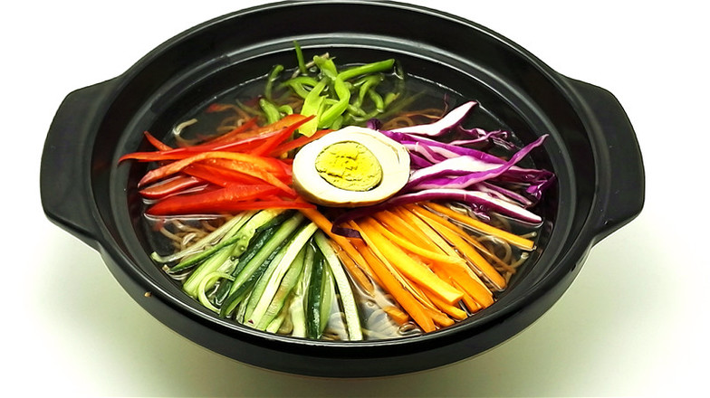 Cold Noodles with Colorful Silk Fibroin recipe