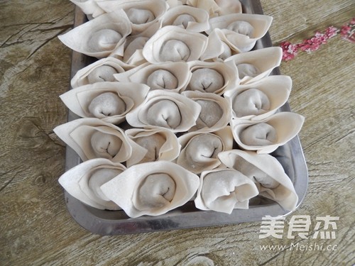 Dried Bamboo Shoots, Fungus and Fresh Meat Wontons recipe