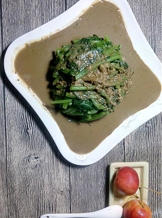 Home-cooked Cold Dish: Sesame Sauce Wormwood Stem recipe