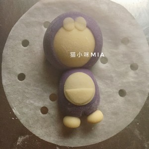 Cartoon Steamed Bun (doraemon)--original recipe