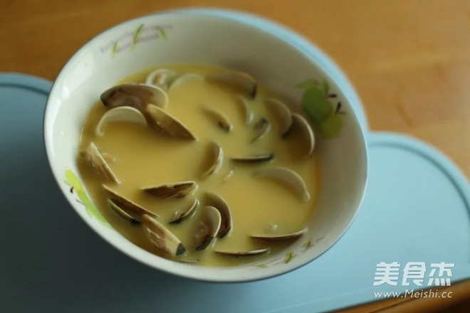 Soft Tofu-like Clam Steamed Egg recipe