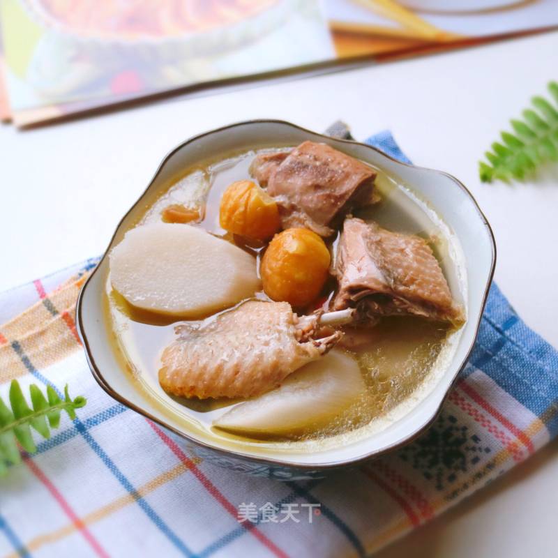 Stewed Chicken with Yam and Chestnut recipe