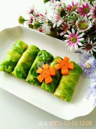 Three Fresh Cabbage Rolls recipe