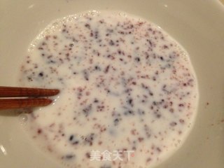 Black Rice Coix Seed Milk Jelly recipe