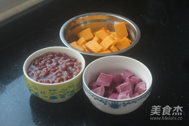 Red Bean and Purple Sweet Potato Soup recipe