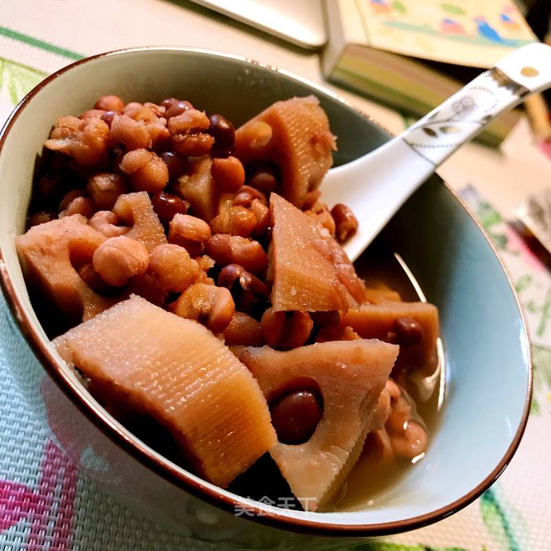 Red Bean, Barley, Lotus Root Soup recipe