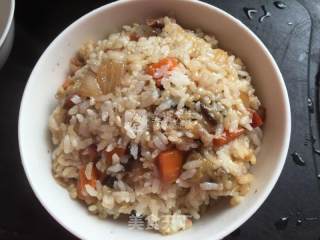 Braised Rice with Eggplant, Sausage and Brown Rice recipe