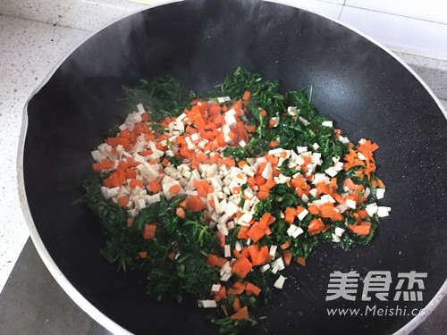 Malantou Mixed with Dried Bean Curd recipe