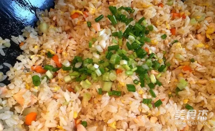 Salmon Fried Rice recipe