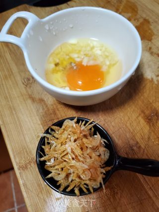 Steamed Egg with Shrimp Skin recipe