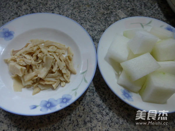 Braised Winter Melon with Bamboo Shoots recipe