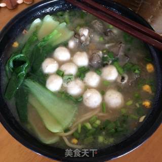 Sea Oyster Soup Noodle Soup recipe