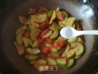 "quick Lazy Meal" Stir-fried Zucchini with Tomatoes recipe