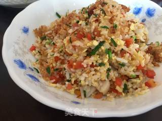 Fried Rice with Fresh Shells recipe