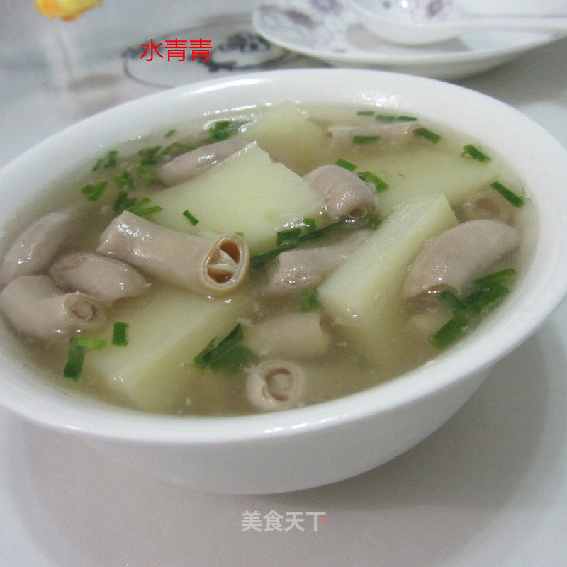 Rice Tofu Small Intestine Soup recipe
