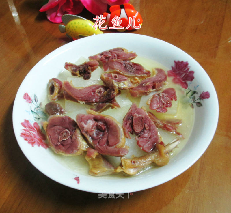 Steamed Winter Melon with Cured Duck Leg recipe