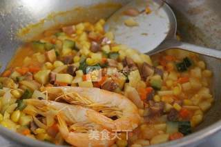 Red Curry Prawn Rice recipe