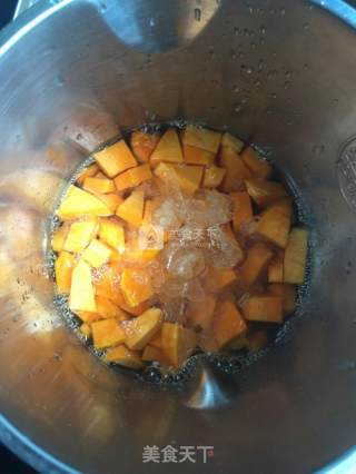 Pumpkin Sweet Potato Coconut Sago recipe