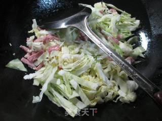 Stir-fried Cabbage with Bacon recipe