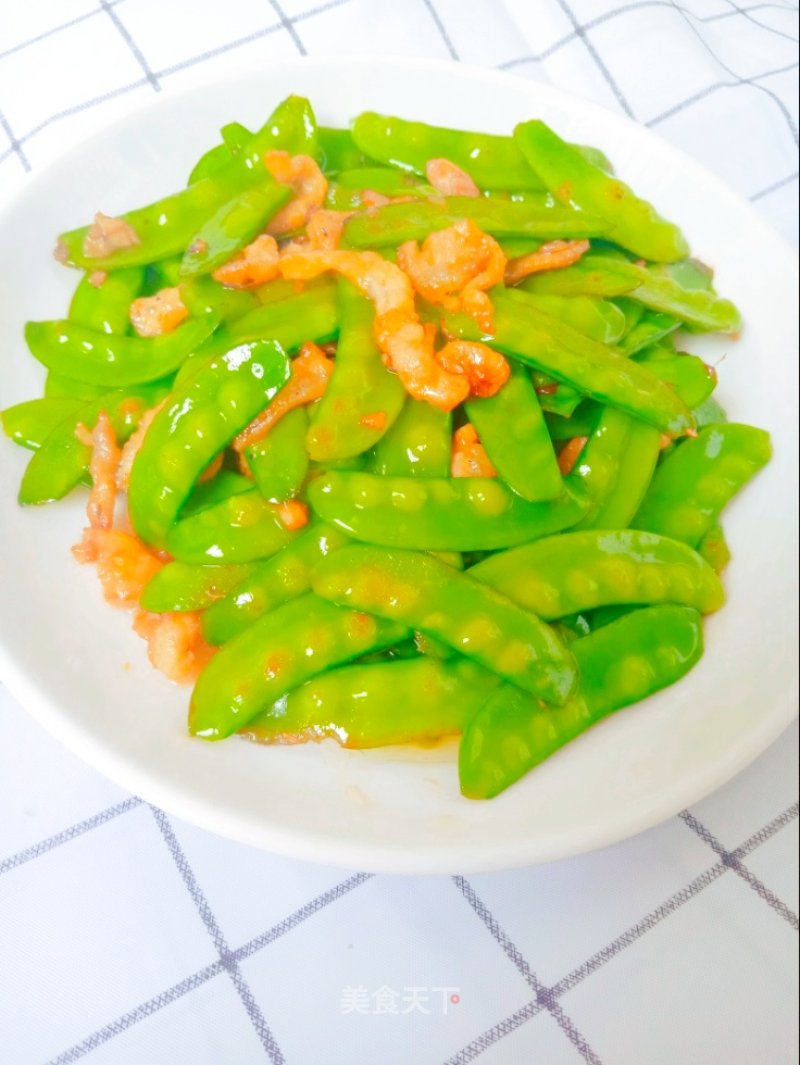 Fried Pork with Snow Peas recipe