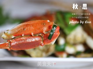 #trust之美# Fried Crab with Ginger and Green Onion recipe