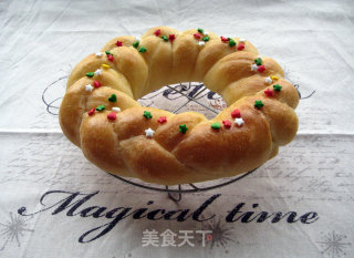 Christmas Wreath Bread recipe