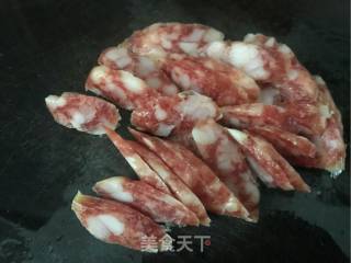 Steamed Bass with Chinese Sausage recipe