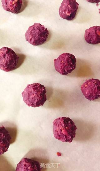 Purple Sweet Potato Milk Oatmeal Balls recipe