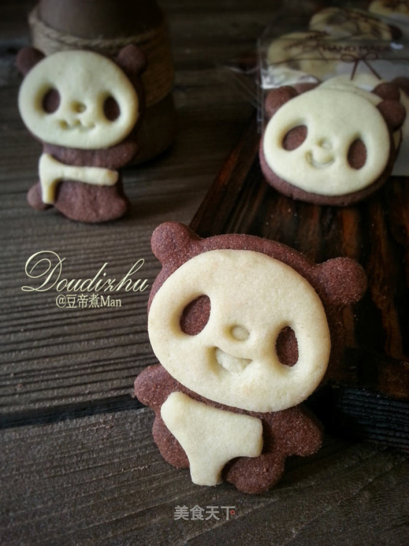 #四session Baking Contest and is Love to Eat Festival# Cute Little Panda Biscuits recipe