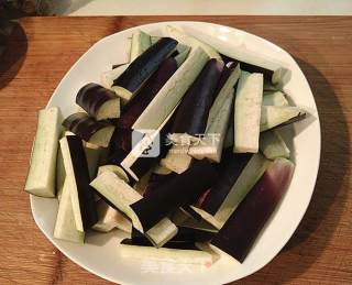 Grilled Eggplant with Salted Fish recipe