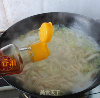 Mushroom Cabbage Noodle Soup recipe