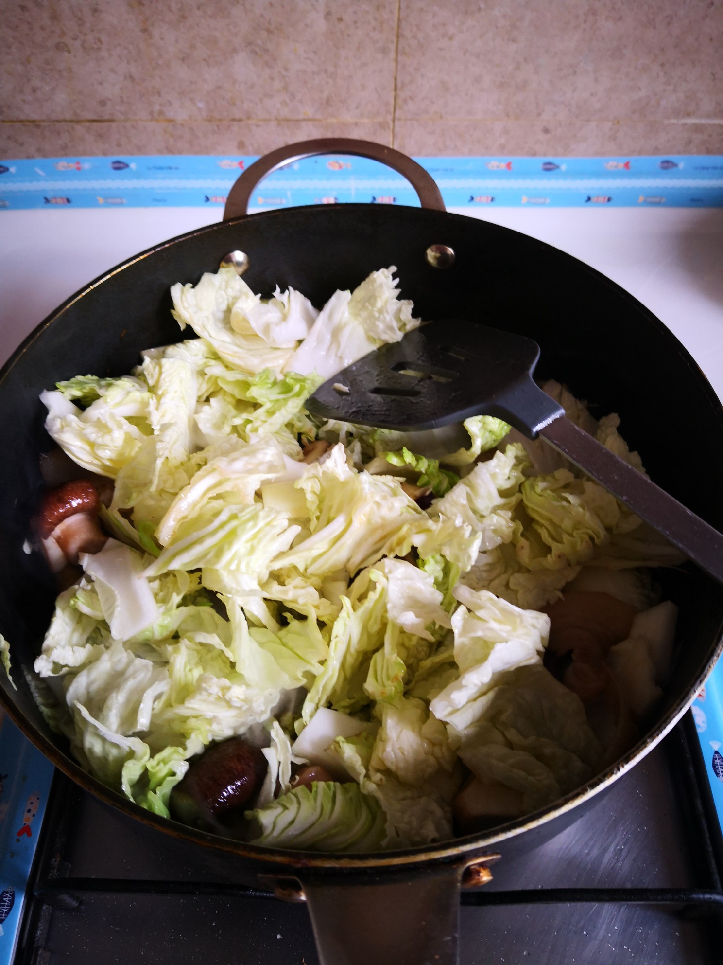 Chinese Cabbage with Mushrooms recipe