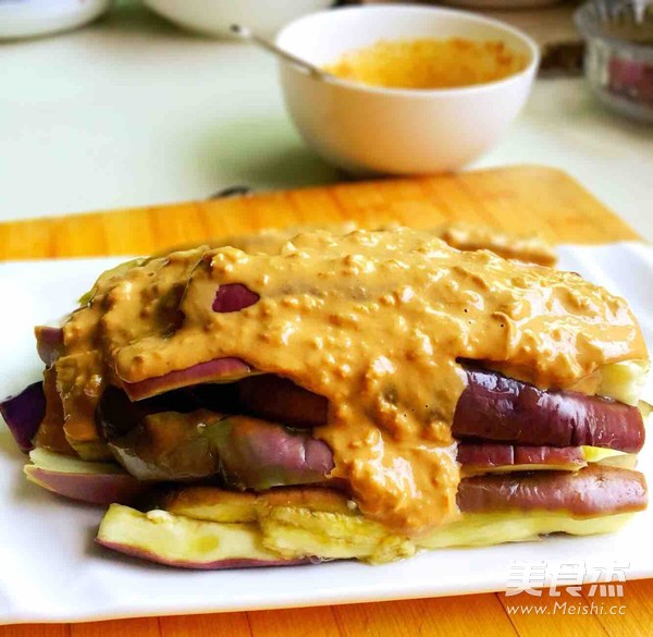 Eggplant Strips with Sesame Sauce recipe