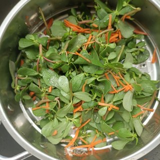 Steamed Purslane recipe