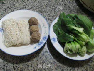 Beef Balls and Vegetable Noodles recipe