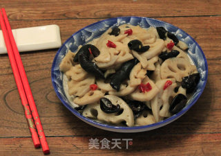 Hot and Sour Lotus Root Slices recipe